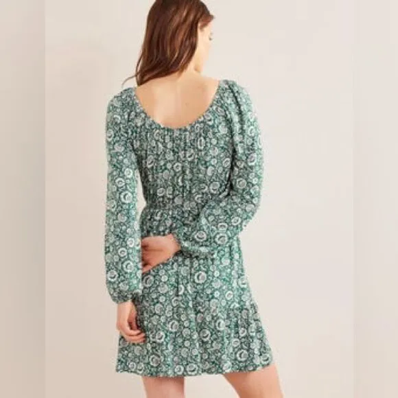 BODEN Scoop Tiered Mini Dress