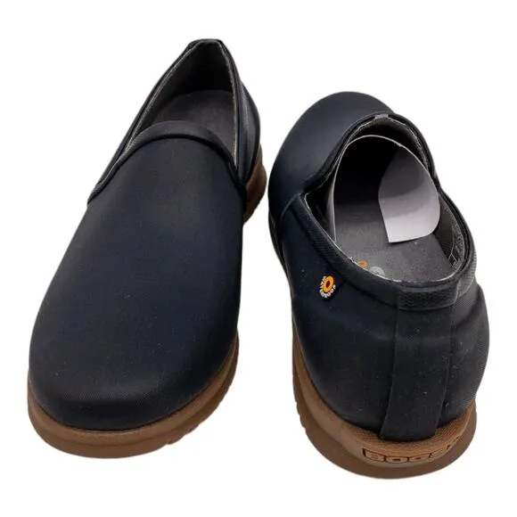Bogs Black Sweet Pea Waterproof Slip On Rain Shoes Loafers 6 Women's
