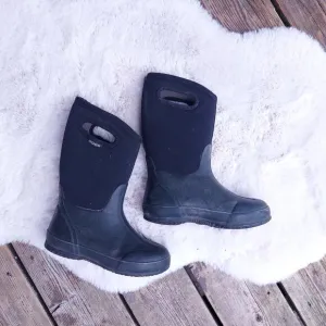 Bogs Classic Black Insulated -30 Degree Snow Rain Boots Kids Youth 3