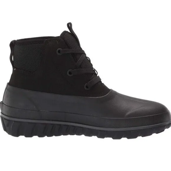 Bogs Classic Casual Lace Leather‎ Men's Boots, Black size 12