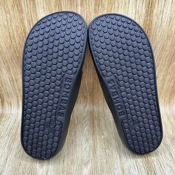 Bombas Friday Sandals Men's Size 12 Black Strappy Slide On‎ Shoes Casual