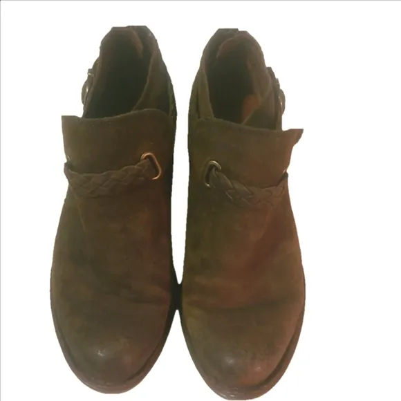 Born Brown Suede Ankle Boots Gorpcore Cabincore Bohemian Bag 12