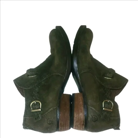 Born Brown Suede Ankle Boots Gorpcore Cabincore Bohemian Bag 12