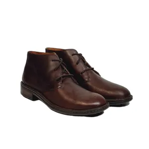 Born Harrison Lace Up Leather Chukka Boots in Dark Brown Mens Size 8 M