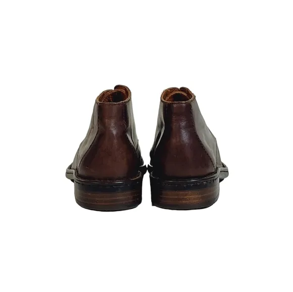 Born Harrison Lace Up Leather Chukka Boots in Dark Brown Mens Size 8 M