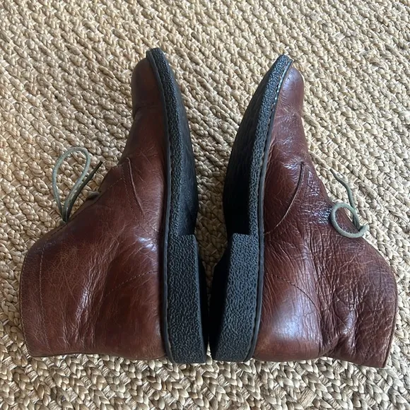 Born Men’s 10.5 Brown Leather Lace Up Chukka Boots Bohemian Casual