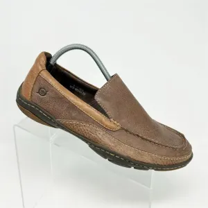 Born Men's Brown Leather Loafer Driving Shoes Size 9 Casual Slip On