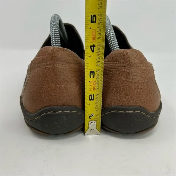 Born Men's Brown Leather Loafer Driving Shoes Size 9 Casual Slip On