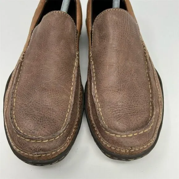 Born Men's Brown Leather Loafer Driving Shoes Size 9 Casual Slip On