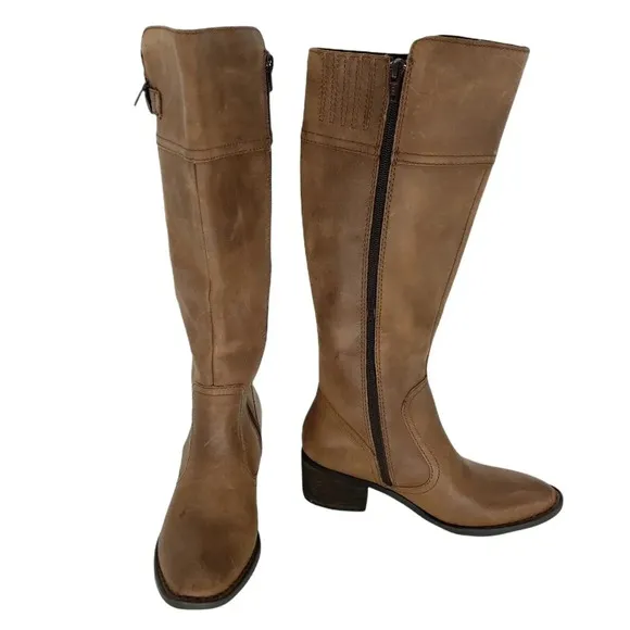 Born Riding Boots Brown Fannar Leather Tall Knee High