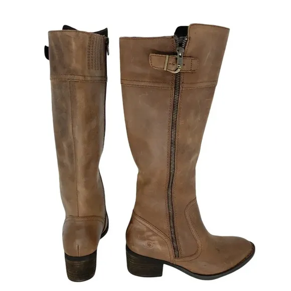 Born Riding Boots Brown Fannar Leather Tall Knee High