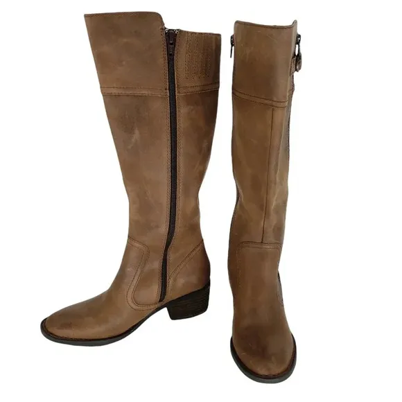 Born Riding Boots Brown Fannar Leather Tall Knee High