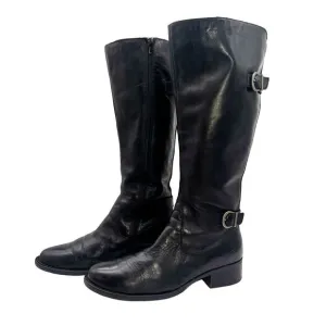 BORN Riding Boots Leather Inside Zip Knee tall comfort classic Sz 9.5 M