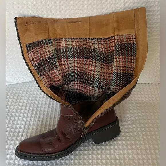 Born tall leather riding-style boots, women's