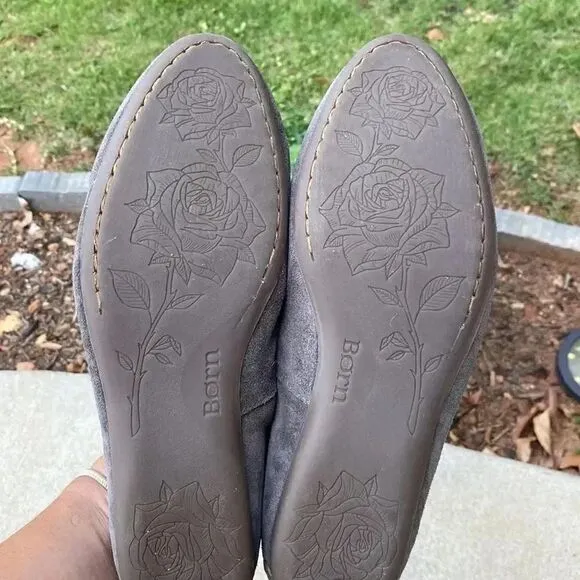 Born McGee Fringe Suede Slip On Loafers