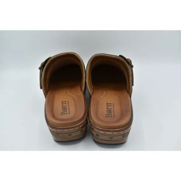 Born Womens Size 11 Banyan Grey Slip on Leather Comfort Clogs Shoes Sandals