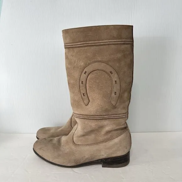 Bota Charra Escaramusa Mujer Women Riding Boots Size 9 Mexican Rodeo Leather