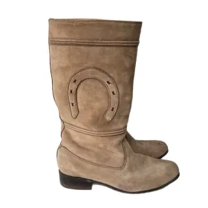 Bota Charra Escaramusa Mujer Women Riding Boots Size 9 Mexican Rodeo Leather