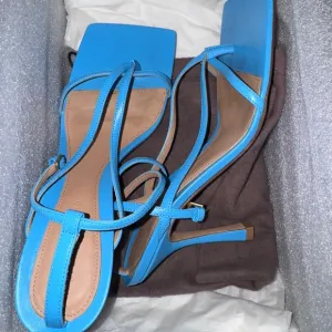 Bottega Veneta Women's Blue Strappy Sandals