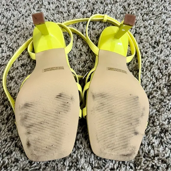 bp Women's Yellow Strappy Sandals
