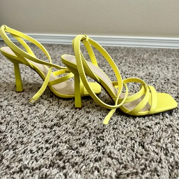 bp Women's Yellow Strappy Sandals