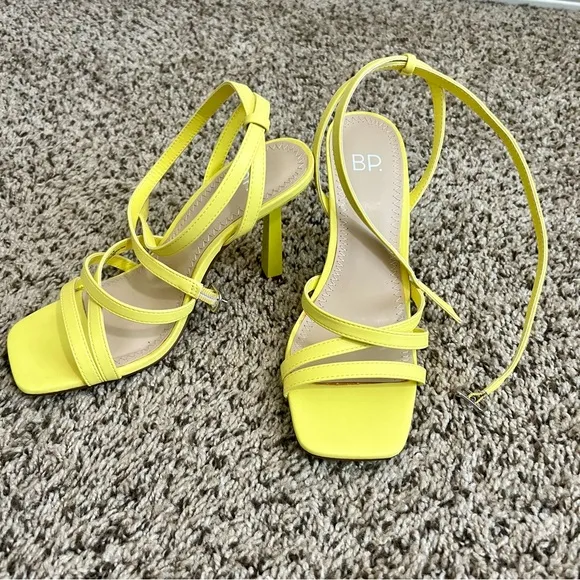 bp Women's Yellow Strappy Sandals