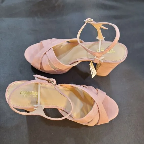 BRAND NEW CUSHIONAIRE  FOXY PLATFORM BLOCK HEEL DRESS SANDAL