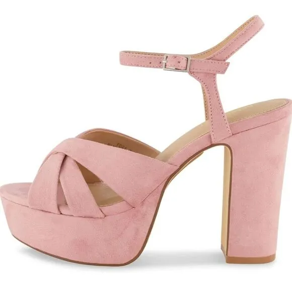 BRAND NEW CUSHIONAIRE  FOXY PLATFORM BLOCK HEEL DRESS SANDAL