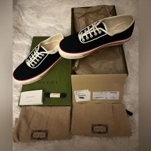 Brand New Gucci Canvas Sneakers 100% Authentic Men’s size 7