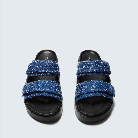 Brand New in Box! Rag &amp; Bone Geo Platform Slide - Denim