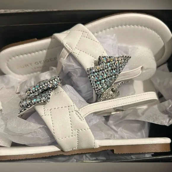 Brand New Kurt Geiger Mini Kensington T-Bar Sandals - Girls' Size 1M/US 1M