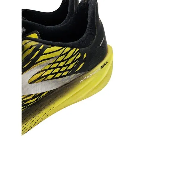 Brooks Hyperion Max Black Yellow Running Shoes 1103901D078 Mens Size 11.5