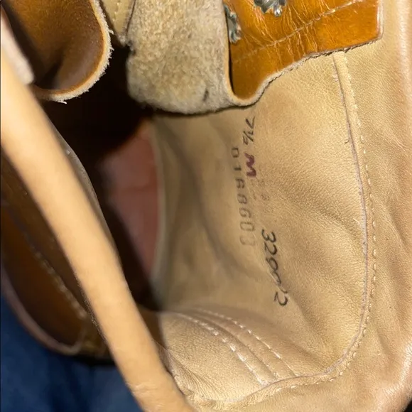 Brown Leather Lace-Up Boots