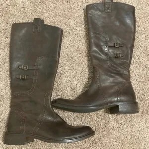 brown leather “made in Italy” riding boots Sz 37.5