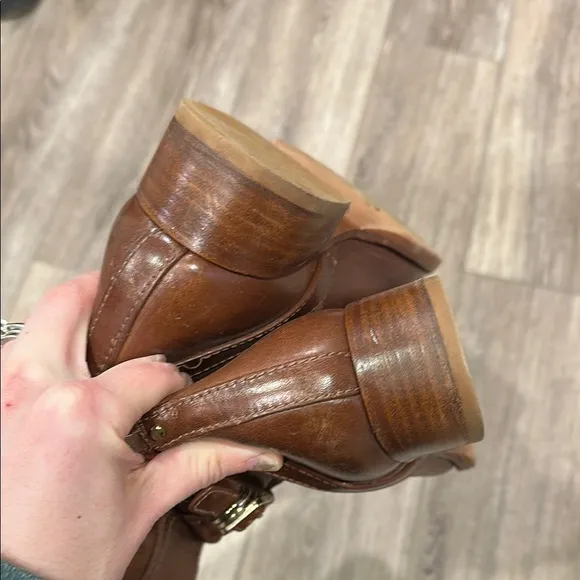 Brown Leather Riding Boots Tory Burch size 8.5 women’s