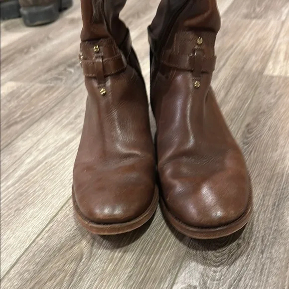 Brown Leather Riding Boots Tory Burch size 8.5 women’s