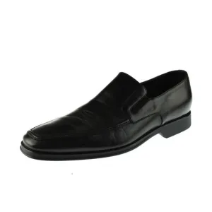 Bruno Magli Mens Raging Black Faux Leather Slip On Loafers New