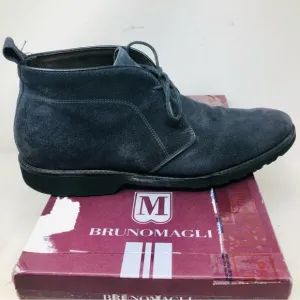 Bruno Magli Navy Suede Desert Boots