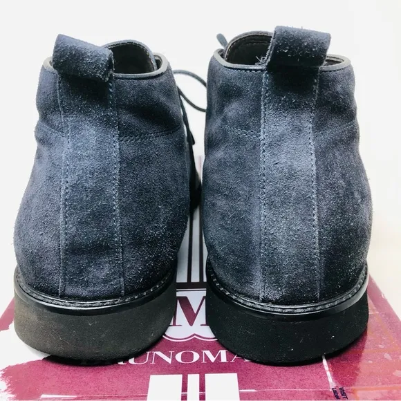 Bruno Magli Navy Suede Desert Boots