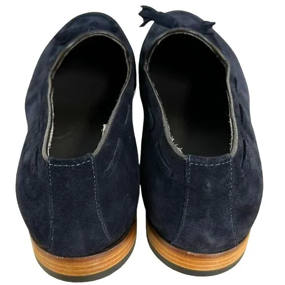 Bruno Magli NWOB Nilo MB2NILN1 Men's Navy Blue Loafers Slip On Men's Size 8.5