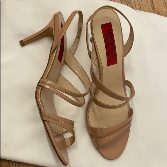 BRUNO RICCI FOR DIANE B. TAUPE STRAPPY SAN…