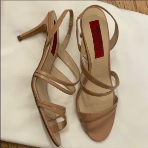 BRUNO RICCI FOR DIANE B. TAUPE STRAPPY SAN…
