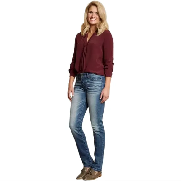 BUCKLE BLACK Straight Stretch jeans in Talla style #BBW1406 cut#76 sz 28x34 EUC