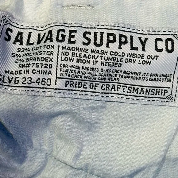 BUCKLE SALVAGE Jeans, Men’s Size 32/32, Straight Distressed Blue RN# 75720