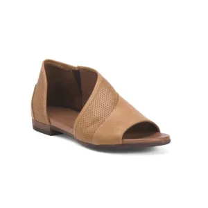 BUENO Yellow Leather Tahiti Flat Comfort Sandals