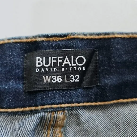 Buffalo David Bitton Slim Bootcut Jeans Blue Mens Size 32x32 NWT