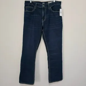 Buffalo David Bitton Slim Bootcut Jeans Blue Mens Size 32x32 NWT