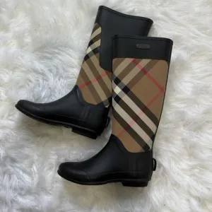 Burberry Canvas rubber riding boots