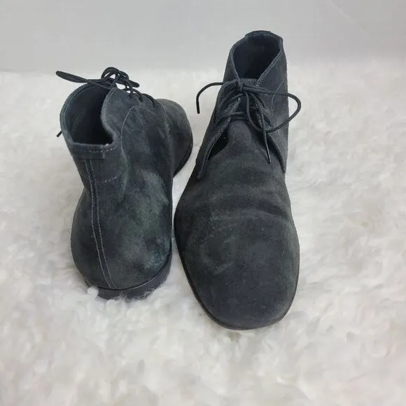 Burberry Chukka Boots Men's Size 8  Black Suede Bexton Desert Shoes