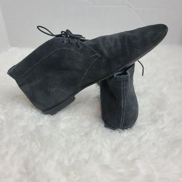 Burberry Chukka Boots Men's Size 8  Black Suede Bexton Desert Shoes